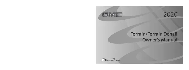 2020 GMC Terrain Owner’s Manual 2020 GMC Terrain Owner’s Manual